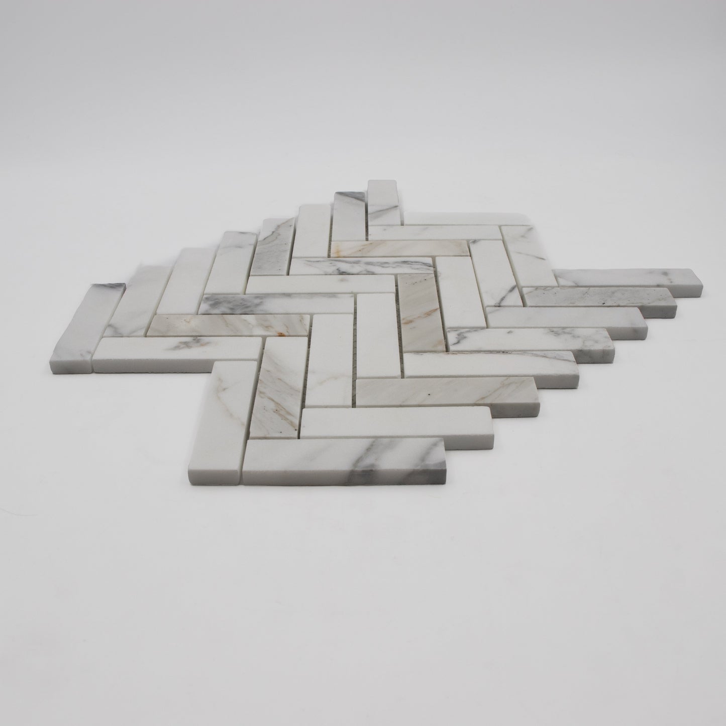 Calacatta Gold Herringbone 1x4