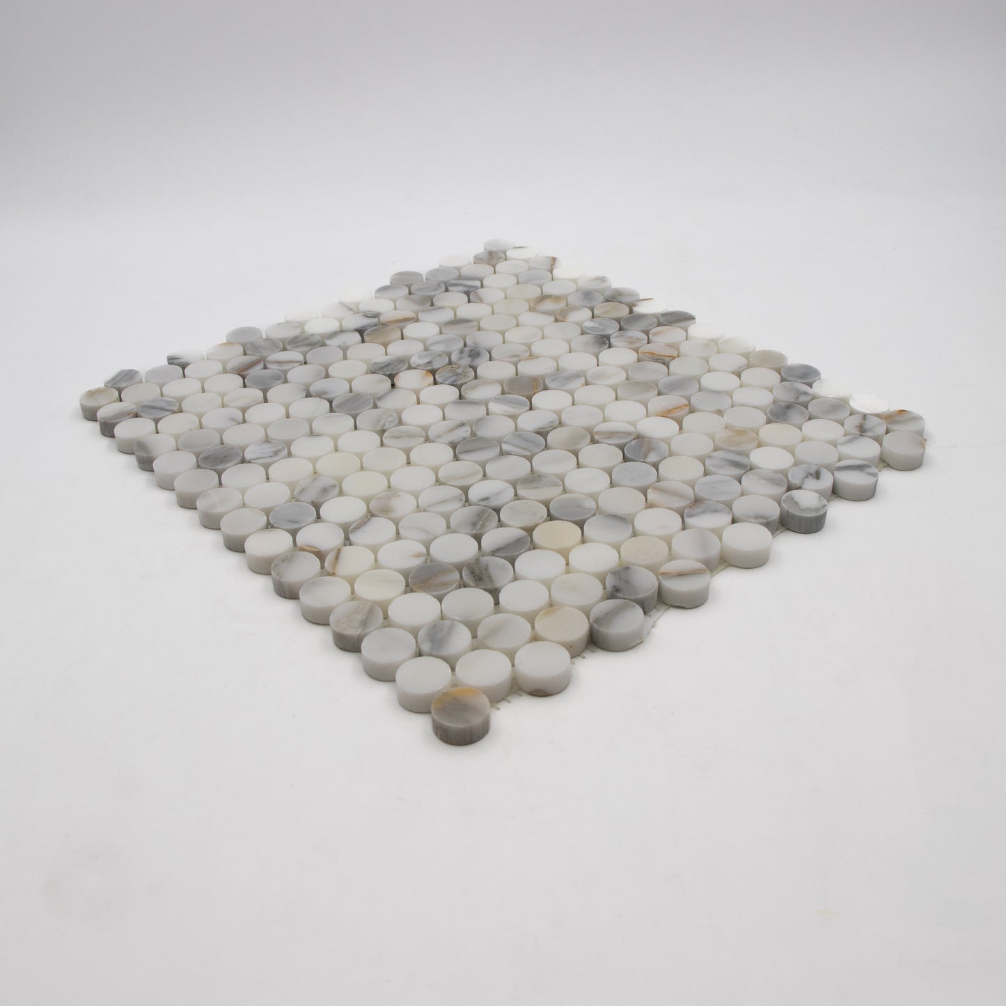 Calacatta Gold Penny Round Mosaic