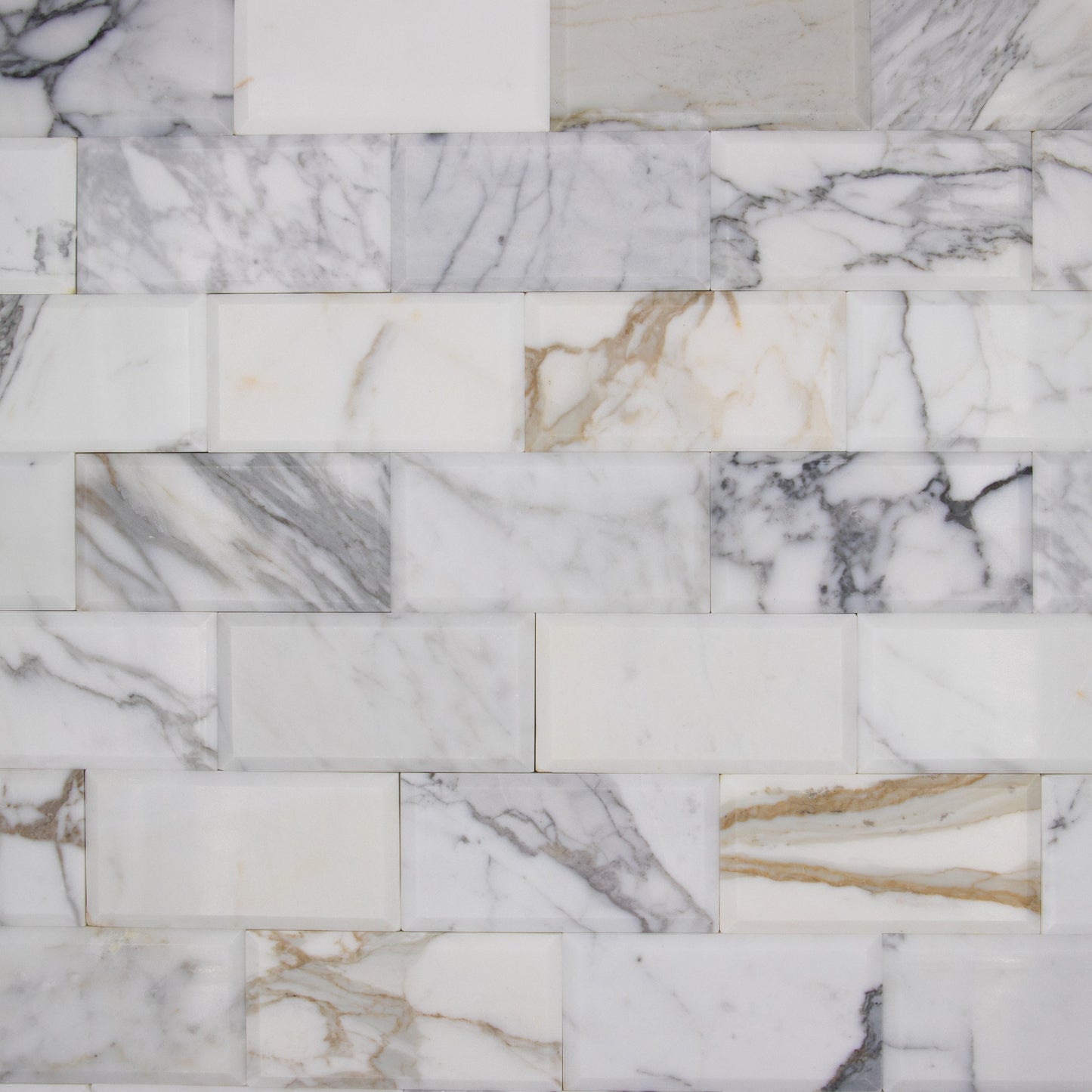 Calacatta Gold 3x6 Deep Beveled Tile