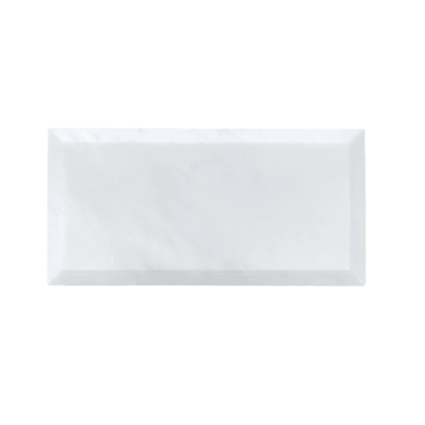 Oriental White 3x6 Deep Beveled Tile