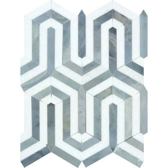 Thassos Berlinetta with Grey Mosaic