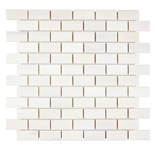 Bianco Dolomite Brick 1x2 Mosaic