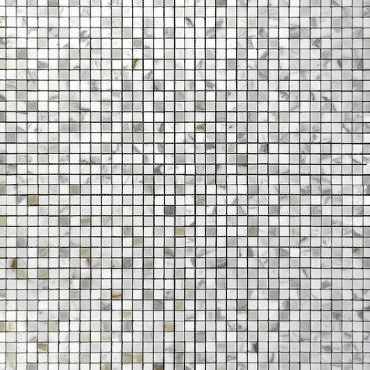 Calacatta Gold 5/8" x 5/8" Mosaic