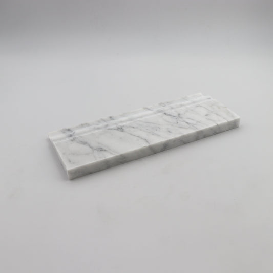 Carrara White Baseboard 5x12 Molding