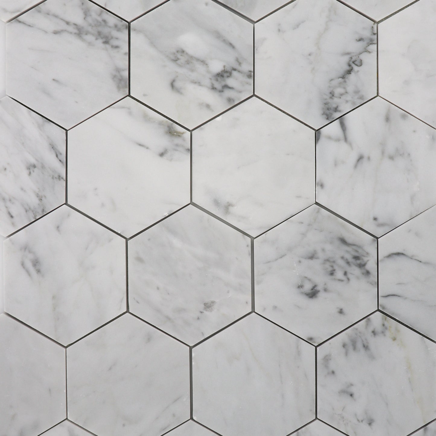 Carrara White Hexagon 5 inch Mosaic