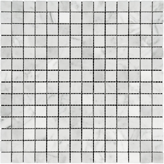 Carrara White 3/4x3/4 Mosaic