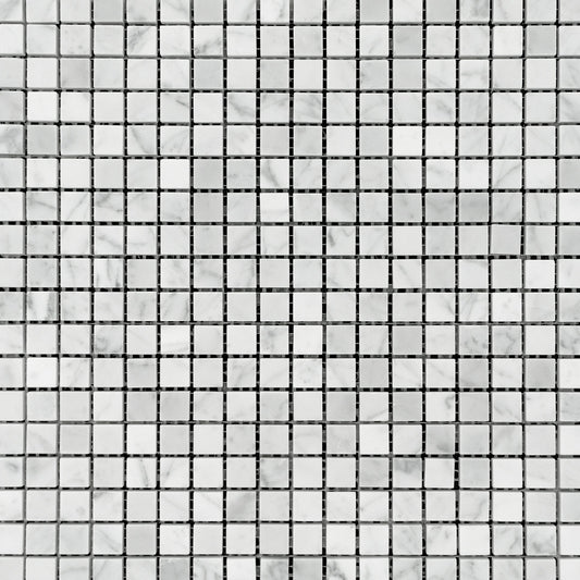 Carrara White 5/8x5/8 Mosaic