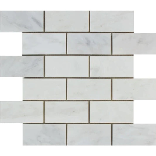 Oriental White Brick 2x4 Mosaic