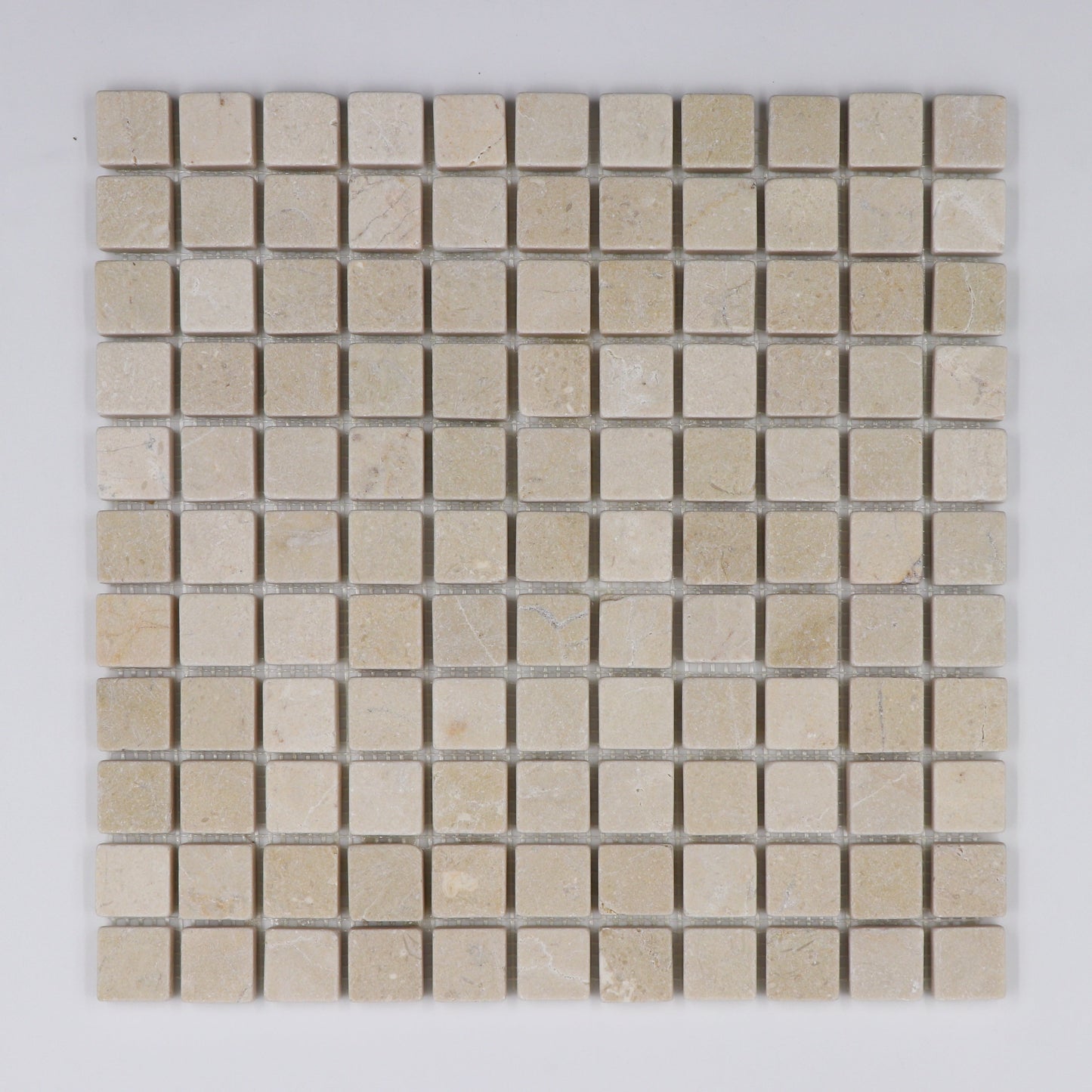 Crema Marfil 1x1 Tumbled Mosaic