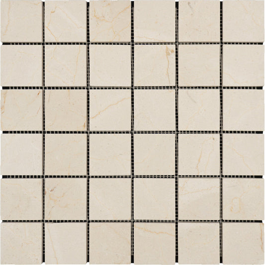 Crema Marfil 2x2 Mosaic