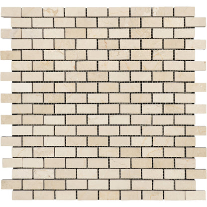 Crema Marfil Brick Mini Mosaic